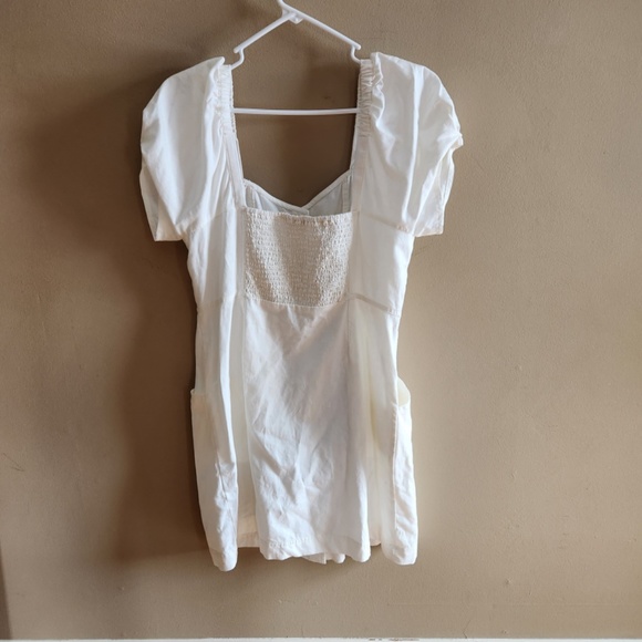 Madewell white linen dress sz 12 - Picture 4 of 13